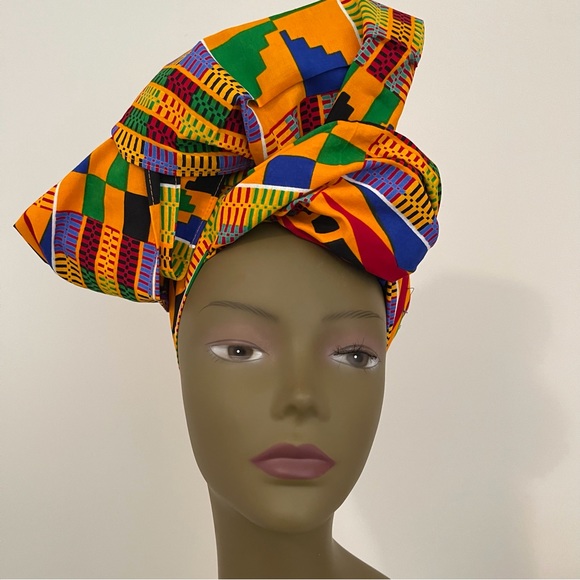 African Print Ankara Headwrap - Picture 1 of 7